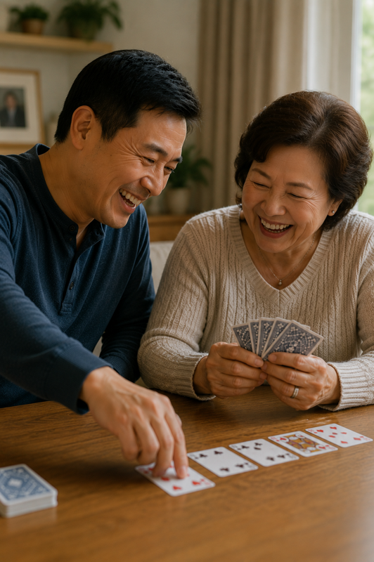 A caregiver sharing a quiet moment with a loved one